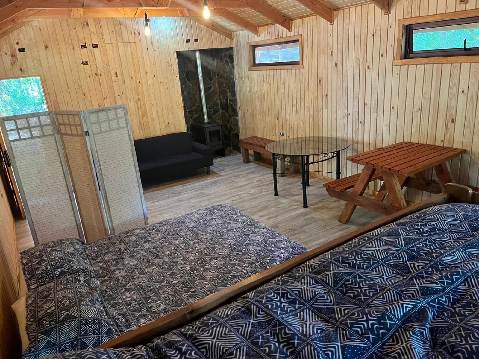 فيلا Llaima Camp Curacautín المظهر الخارجي الصورة